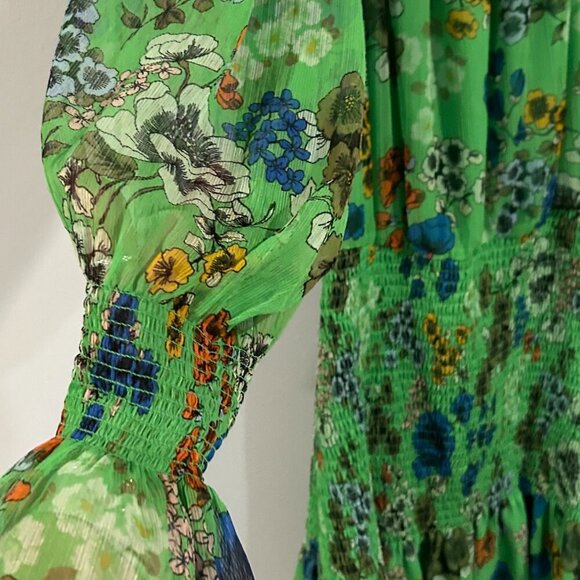 Alexis Floral print Mini Dress Size M - Picture 2 of 7